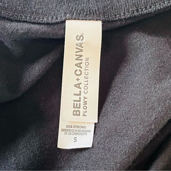 Bella Canvas Flowy Collection Graphic Tank Nashville Whiskey Bent in Black Sz. S - Picture 6 of 6